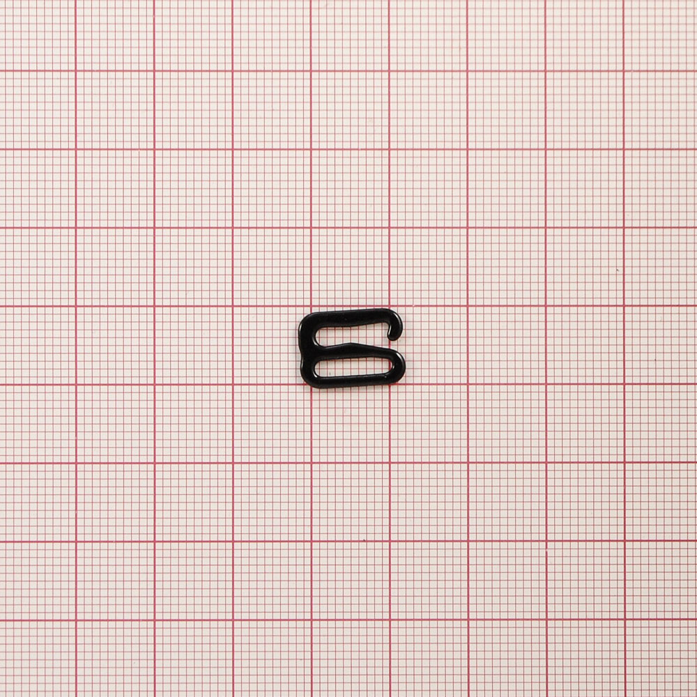 Крючок бельевой металл А910 черный 10*5,6мм (внутр.), 13,5*9,7мм (внешн.), 1т.шт, уп. Крючок бельевой