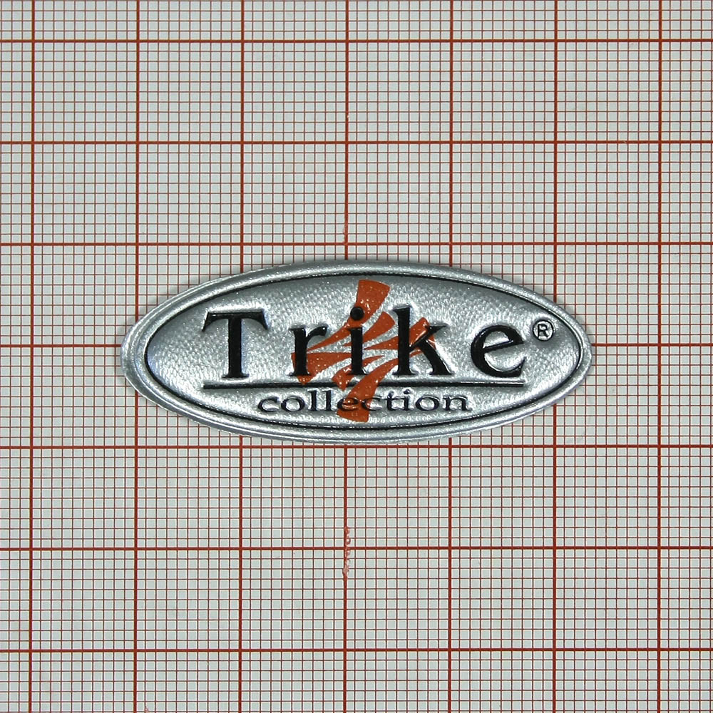 Лейба п/у Trike овал серебро, шт. Лейба Кожзам