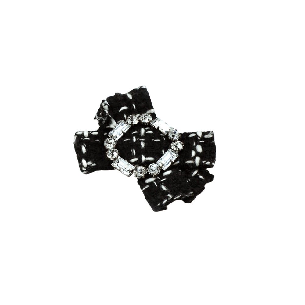 Аппликация декор черный, бел. строчка, укр. стекло Рамка. Аппликация Декор