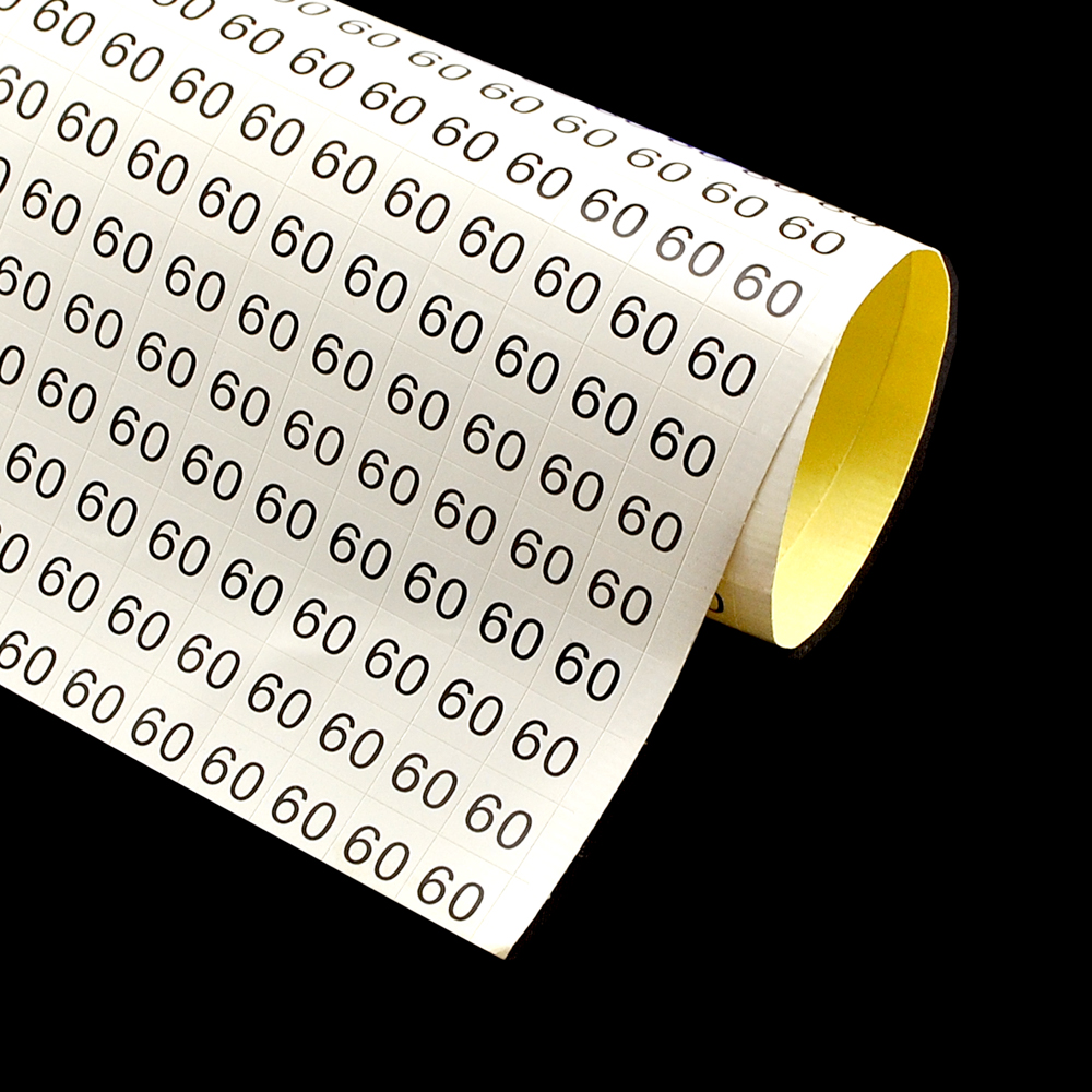 Размерник листовой самоклеящийся 60 белый (20*50шт) . Размерник клеевой (лист)