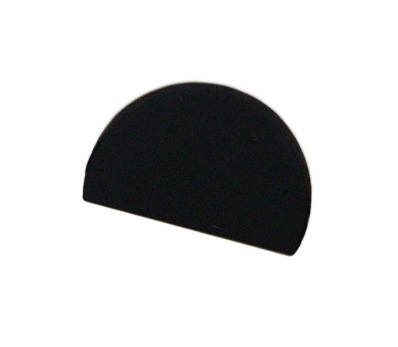 Кнопка металл полукруглая 13*20мм черный матовый, шт. Кнопка металл