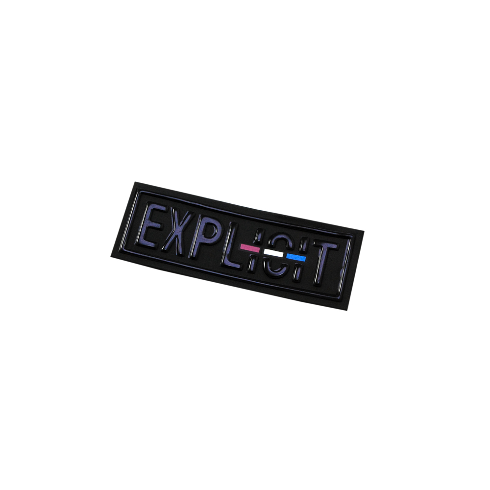 Лейба резиновая EXPLICIT, 7*2.5см, черный, голубой, красный, белый, шт. Лейба Резина