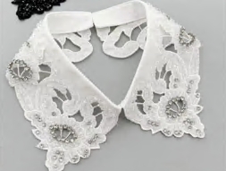 Воротник декор, кружево, бисер, шт. Воротники