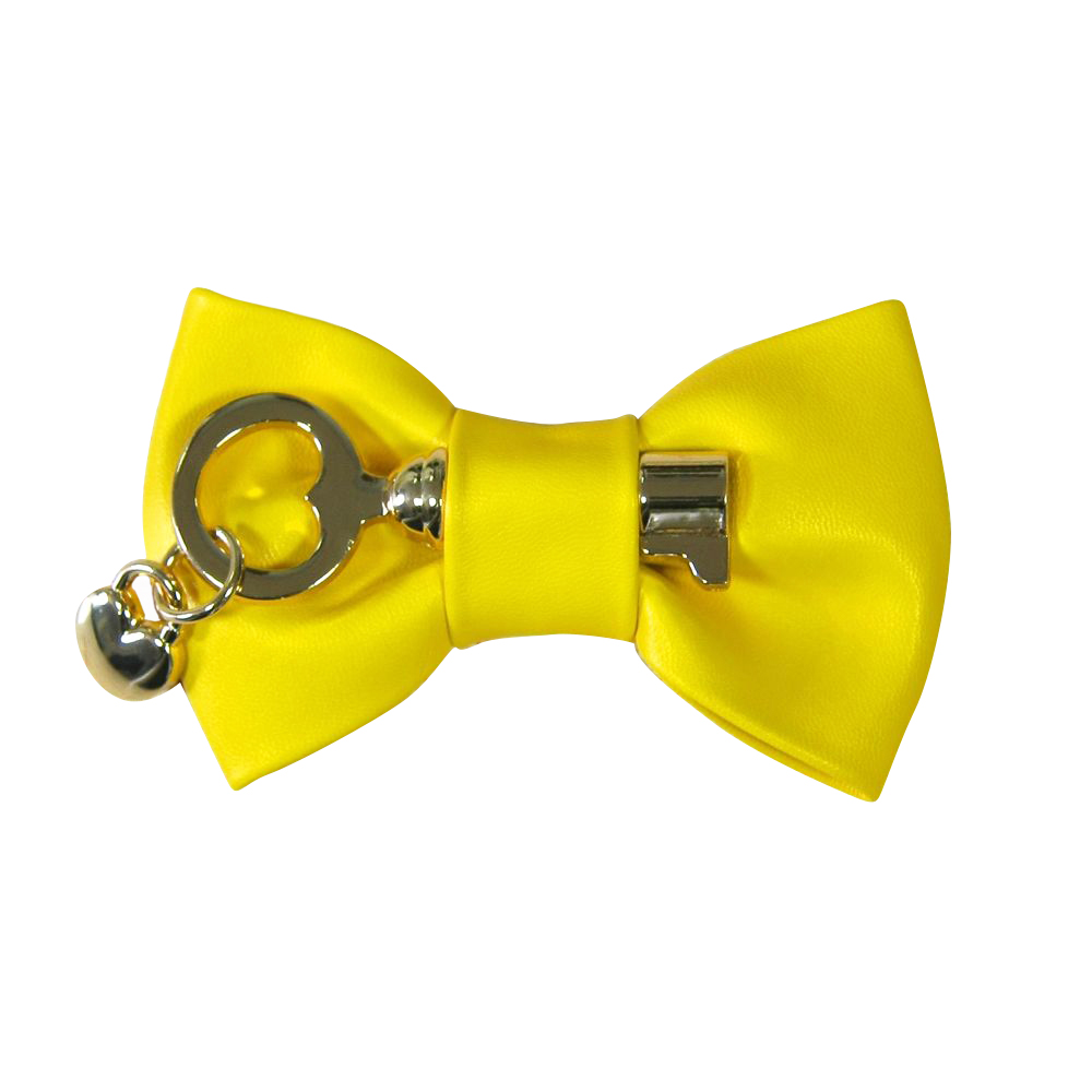 Аппликация декор обувная SF0229 лимонно-желтый бантик-ключ, шт. Аппликации Пришивные Обувные