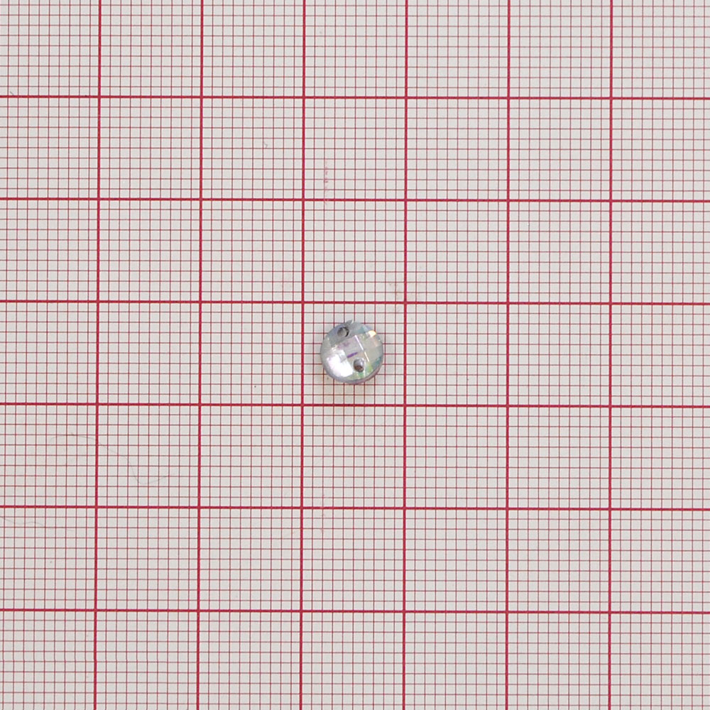 Стразы Д пришивн. круг 6мм бел.хамелеон 38AB, 1тыс.шт. Стразы пришивные