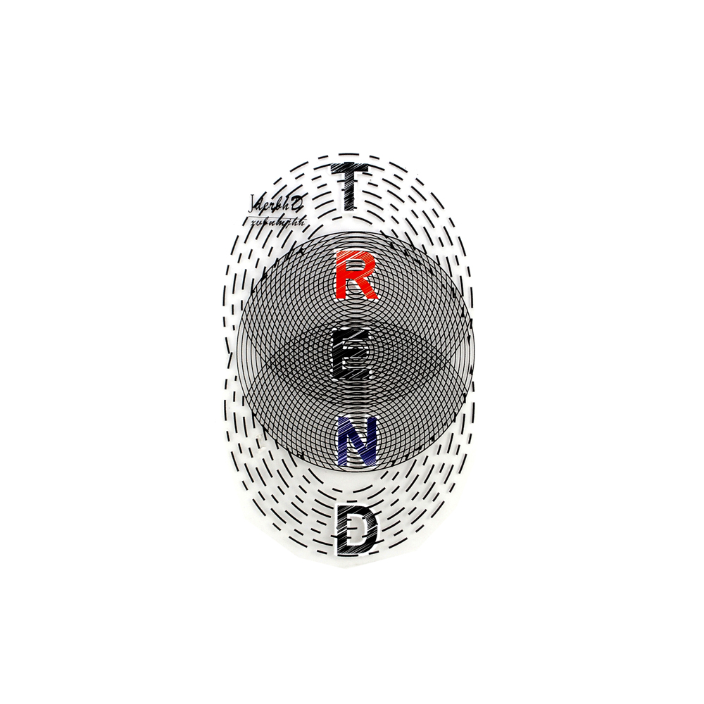 Термоаппликация TREND Круги, 12,1*19,1см, черный, синий, красный, шт. Термопереводки Резиновые, Термопленка