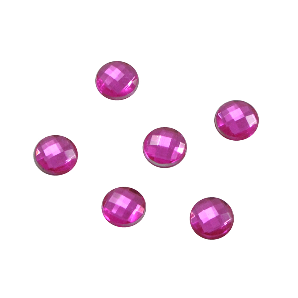 Стразы Д на клей, круг 6мм св-малинов 33, 1тыс.шт. Стразы на клей