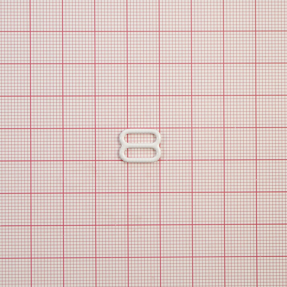 Перетяжка бельевая металл А810 белая 10*9мм (внутр.), 13*12,6мм (внешн.), 1т.шт, уп. Перетяжка бельевая