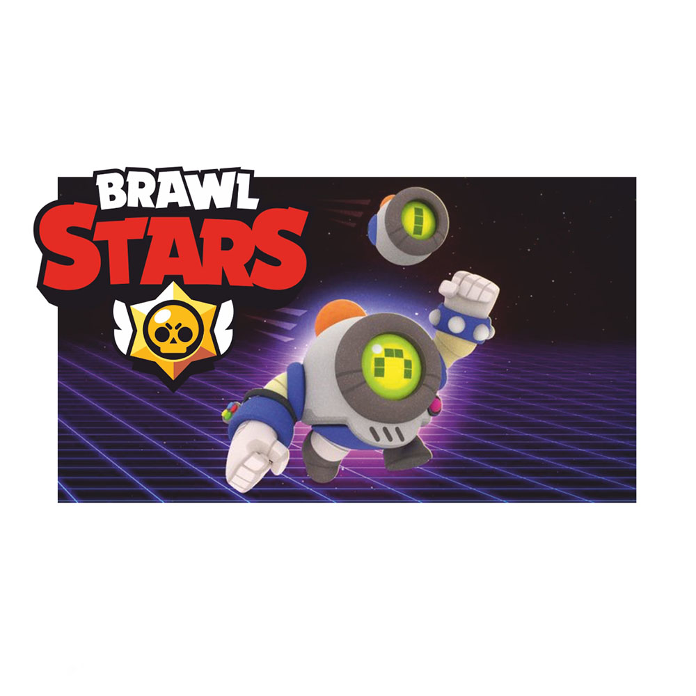 Термоаппликация Brawl Stars №15-10 Нани (прямоугольник) 13,6*7,6см, шт. Термопереводки Детские