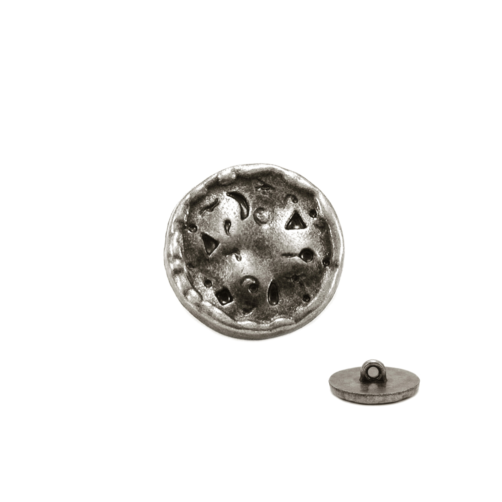 Пуговица TR-17-36 oxid 20мм. Пуговица металлизированная