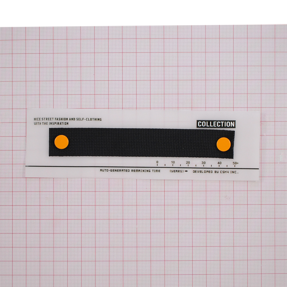 Лейба клеенка и ткань с хольнитенами COLLECTION, 5*16,5см, черный, оранжевый, прозрачный, шт. Лейба Клеенка