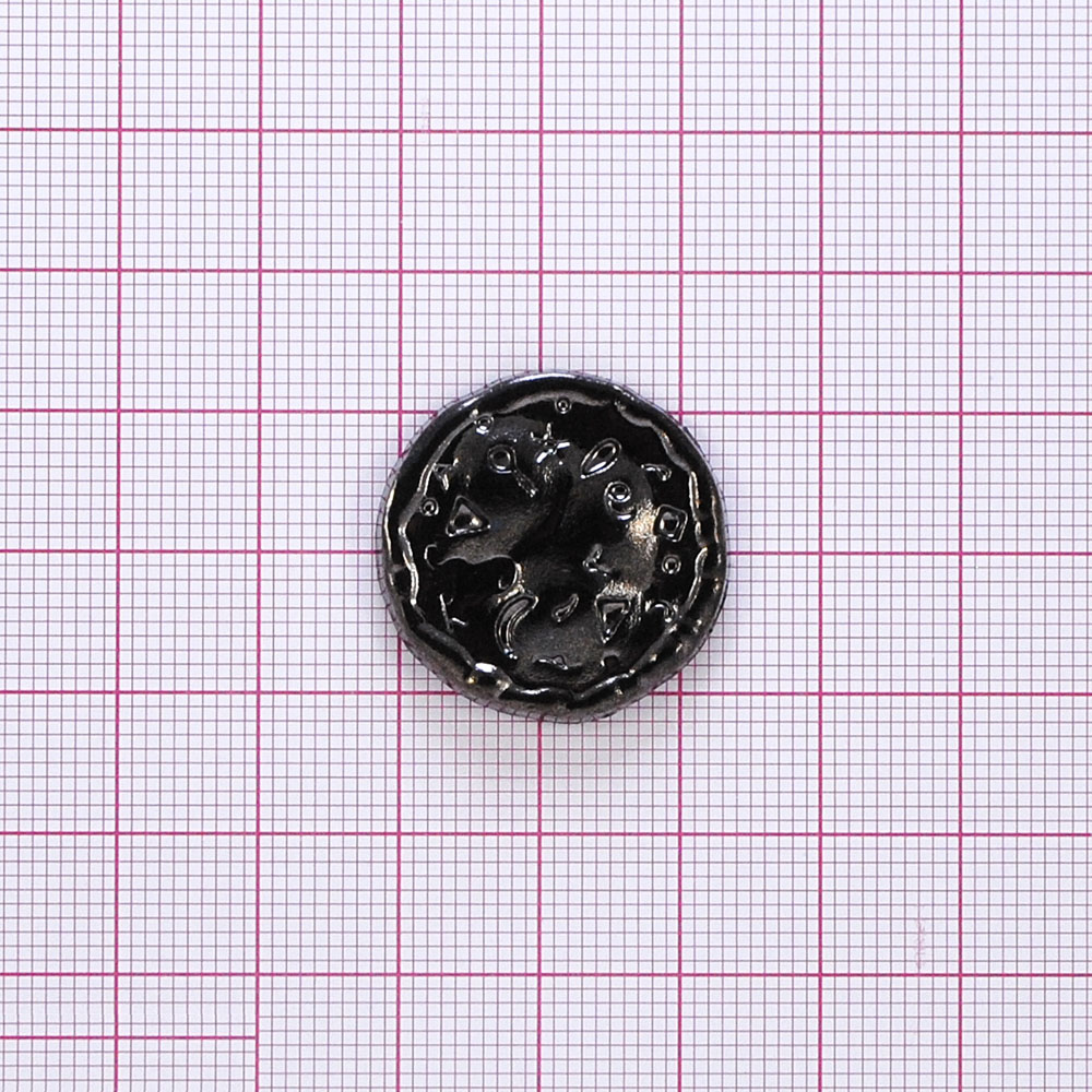 Пуговица TR-17-40 BN 24мм. Пуговица металлизированная