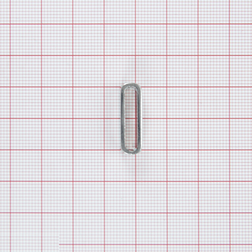 Рамка метал LS style /6*23мм/ Nikel, . Пряжка рамка, перетяжка