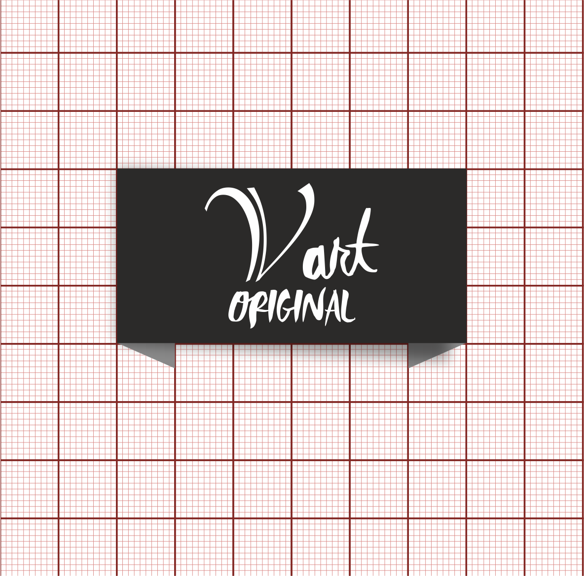 Этикетка тканевая вышитая V art  №5, 3*8см, черная, белый лого /atkisatin/, шт. Вышивка / этикетка тканевая