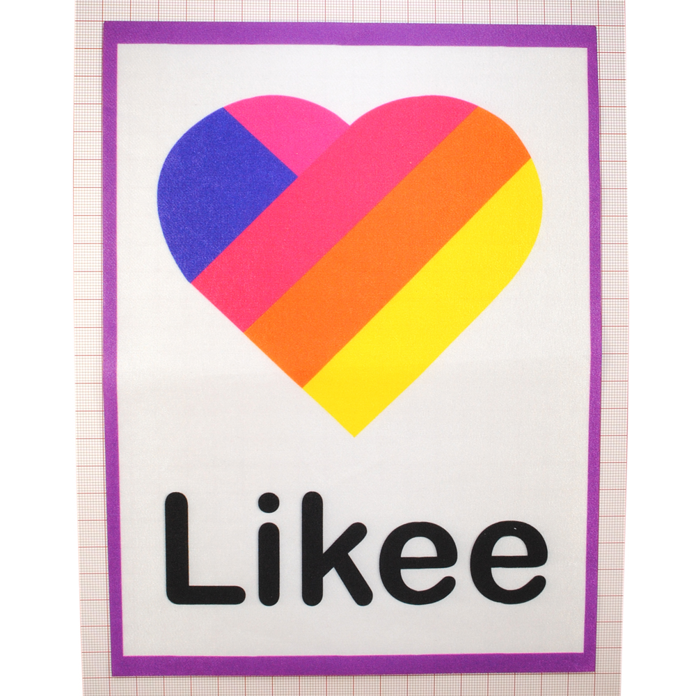 Аппликация пришивная Likee Сердце (рамка пурпурная) 18*24см, разноцветный, шт. Аппликации Пришивные Постер