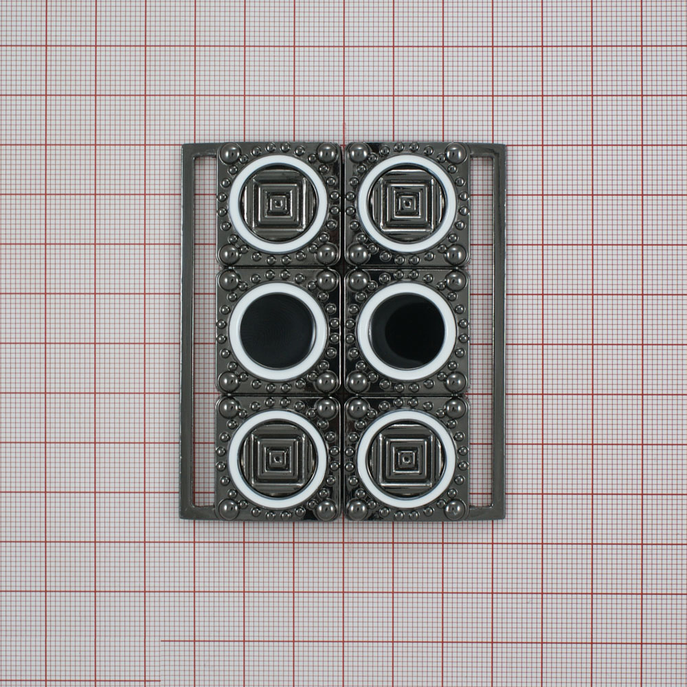 Пряжка ременная 2202 Светофор 7см BLACK NIKEL . Застежки металл