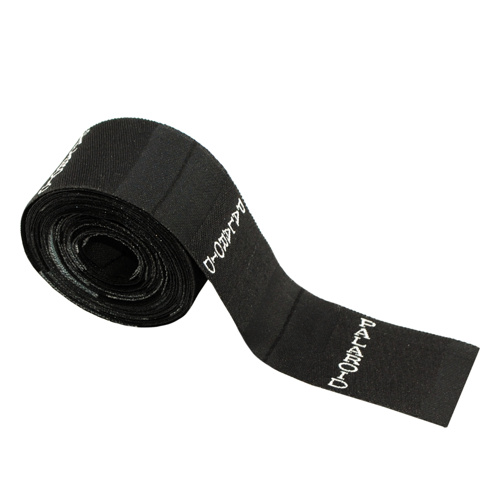 Этикетка тканевая вышитая Palaroid 2,5см , черный, флажок., 100м. Вышивка / этикетка тканевая