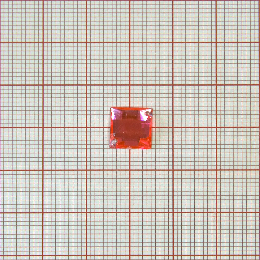 Стразы Д пришивн. квадрат 10*10мм темн-розов 7, 1тыс.шт. Стразы пришивные