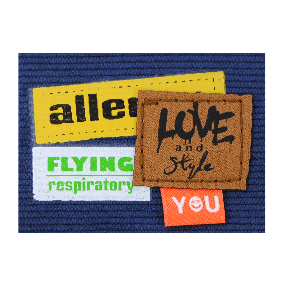 Лейба ткань Love style, 6,5*4,7см, син., бел., оранж., желт., кор., зел., шт. Лейба Ткань