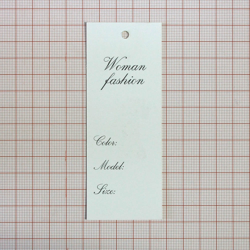 Этикетка бумажная Woman fashion №1 Кокетка, 45*120мм, шт. Этикетка бумага