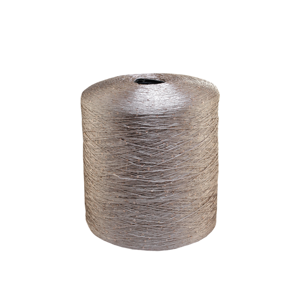 Нить с пайетками, 300den, диаметр 14см, светло-коричневый, кг. Нитка Разное