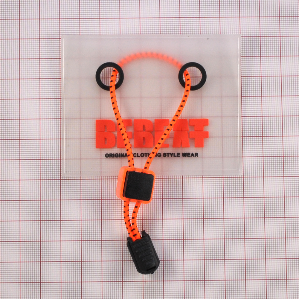 Лейба резиновая со шнурком BEBEAT, 9*7см, черный, прозрачный, кирпичный, оранжевый, шт. Лейба Резина