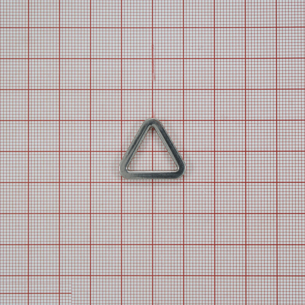 Треугольник металлический 5166 NIKEL 1,5см . Перетяжка металл Треугольник