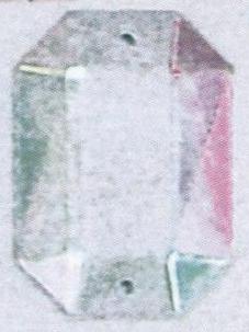 Стразы стекл. пришивн. многран. плоск. (18*25мм) хамелеон, 1тыс.шт. Стразы пришивные