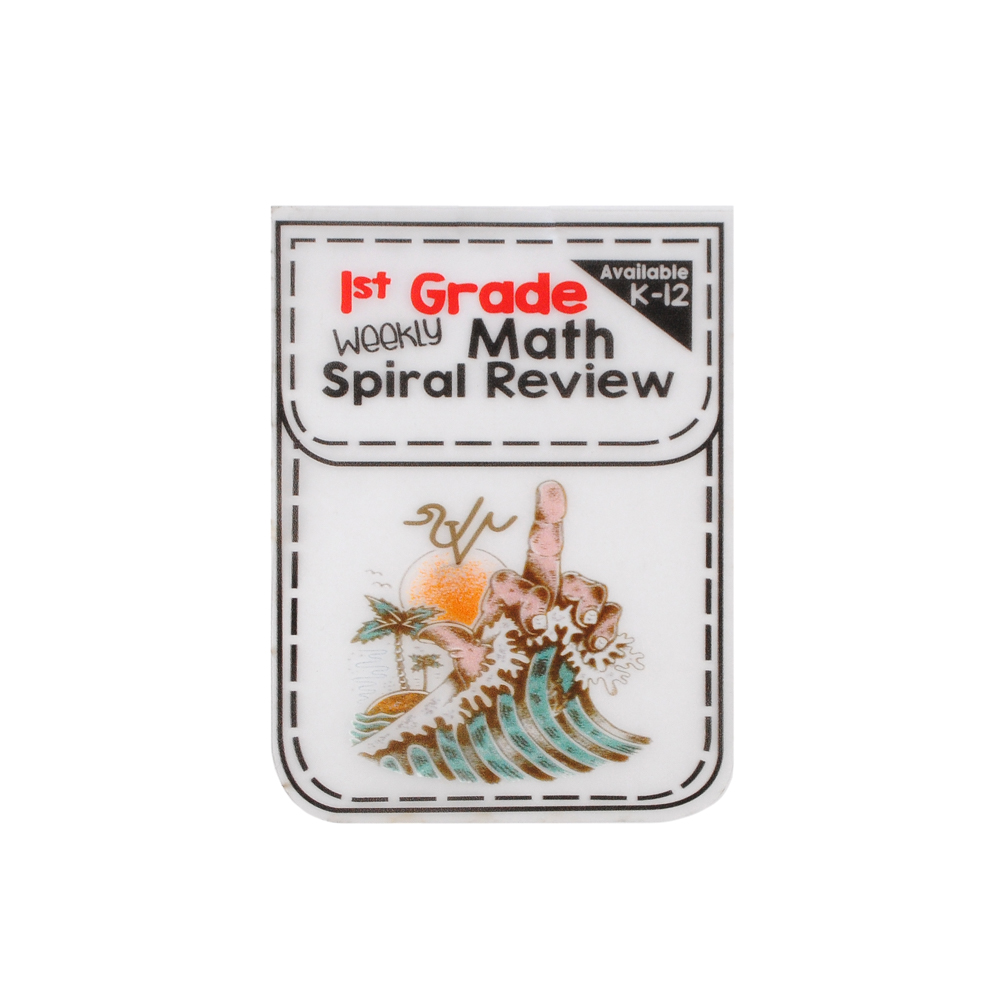 Лейба клеенка Карман Math Spiral Review, 9.5*12.5см, черный, зеленый, оранжевый, красный, прозрачный, шт. Лейба Клеенка