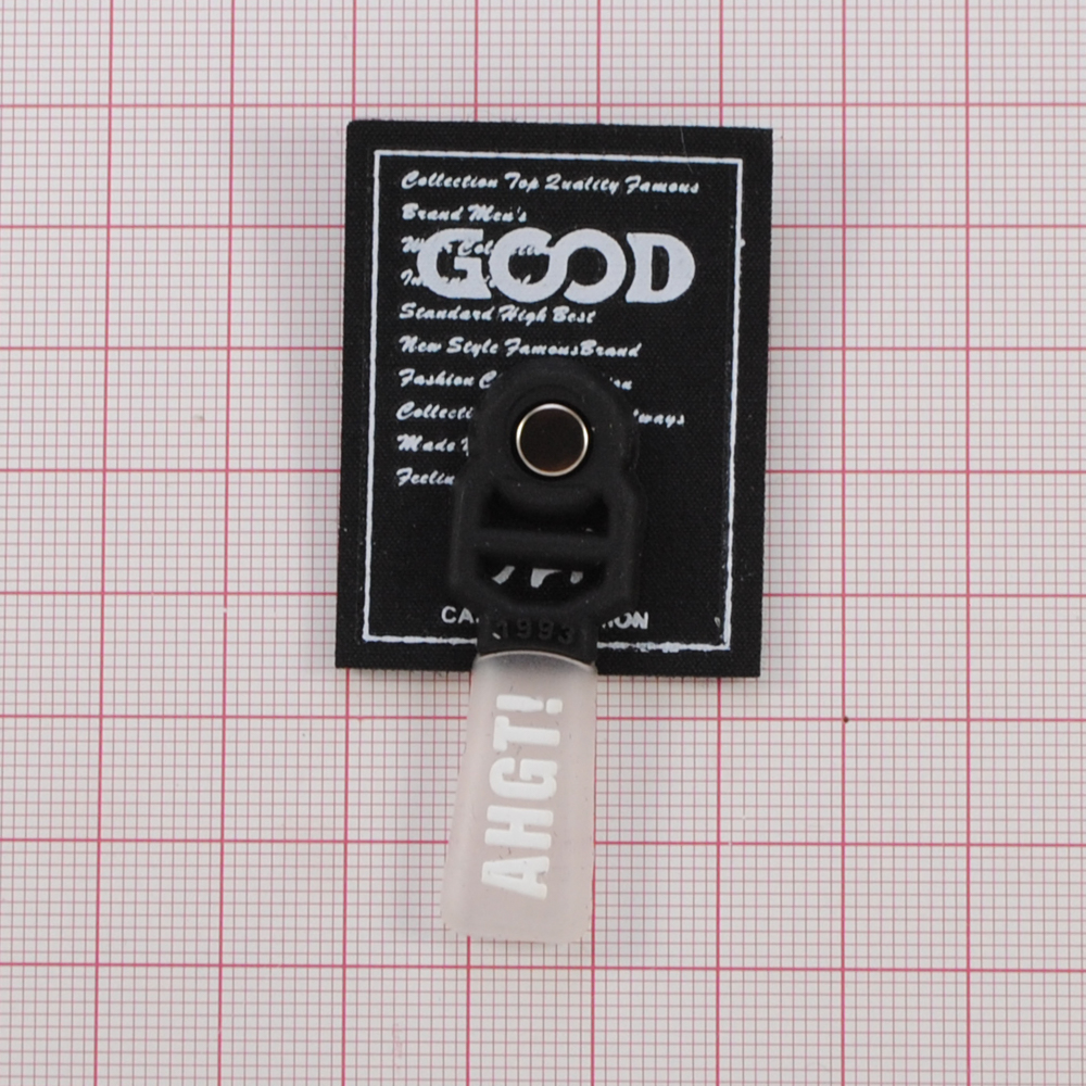 Лейба ткань, Good, подвеска, 4,5*3,5см, черн., белый, шт. Лейба Ткань