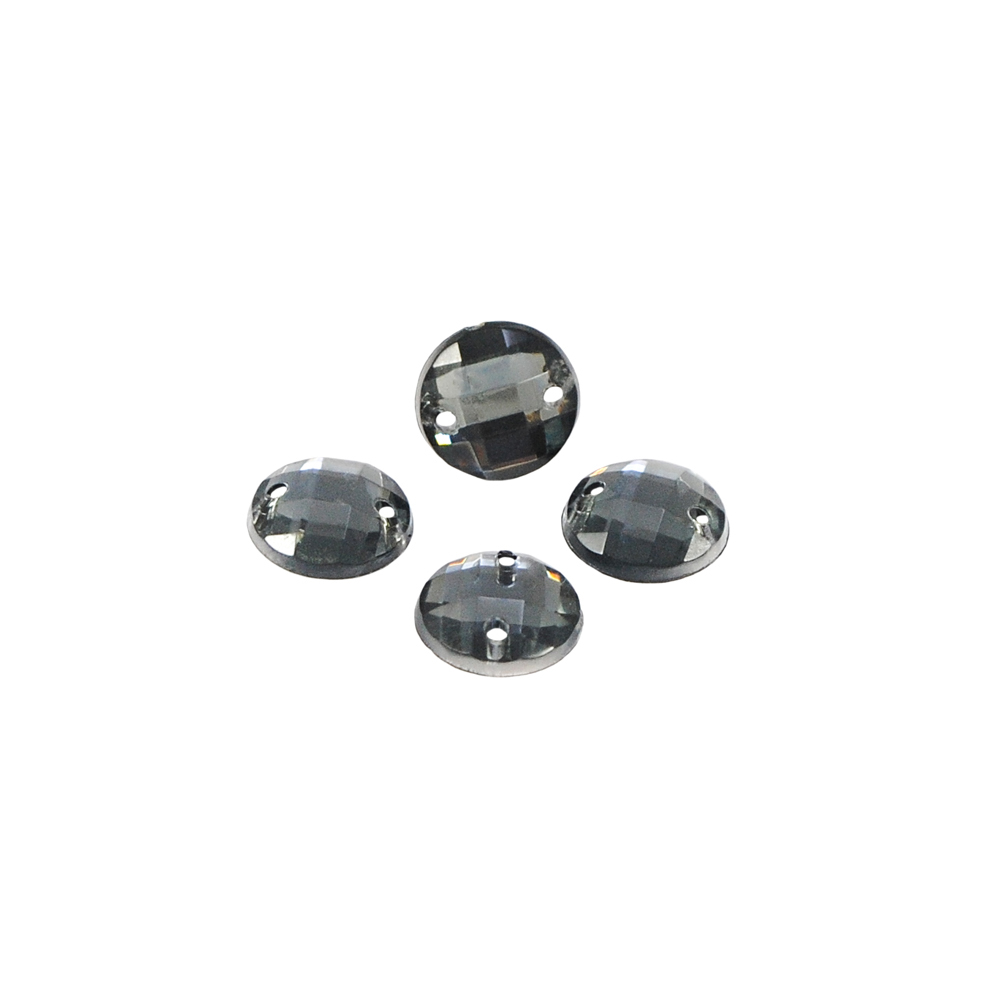 Стразы Д пришивн. круг 10мм серый 6, 1тыс.шт. Стразы пришивные