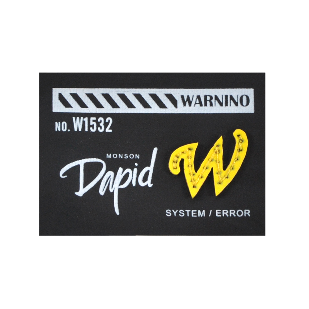 Лейба ткань Dapid, 4*5,5см, черный, белый, желтый, шт. Лейба Ткань