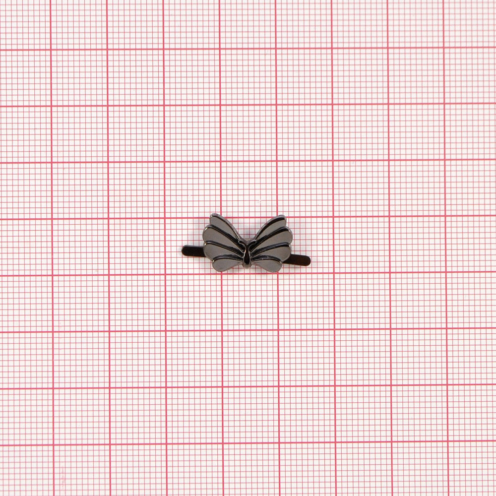 Краб металлический Мотылек 4 крылышка 9604 16*11мм BN, шт.. Крабы Металл Геометрия