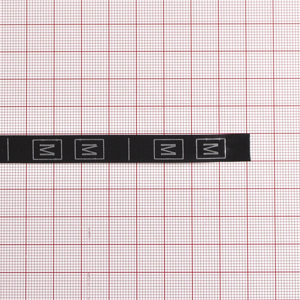 Размерник нейлон черный  M /1250шт/, 50м. Размерник накатанный нейлон