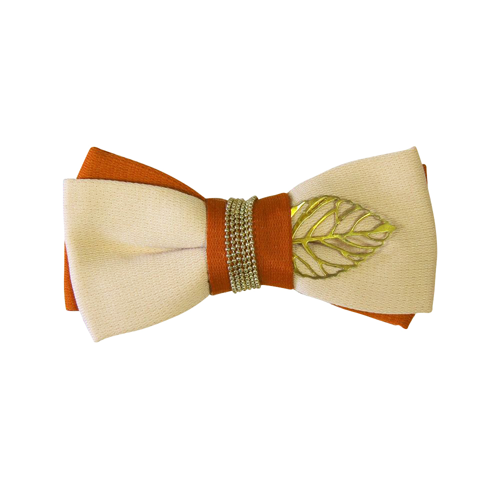 Аппликация декор обувная 43 БАНТ Двойная лента розово-красный, металл. ЛИСТ gold, шт. Аппликации Пришивные Цветы Банты