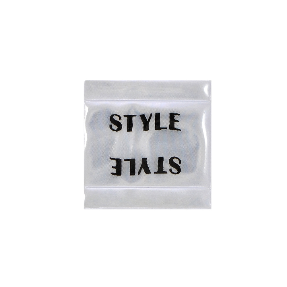 Лейба светоотражающая STYLE, 3*3см, черный, серебро, шт. Лейба Клеенка