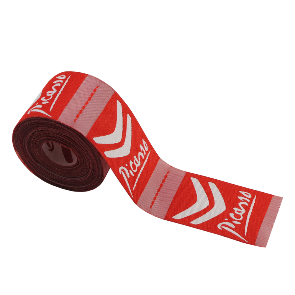 Этикетка тканевая вышитая Picasso 3см 100м. Вышивка / этикетка тканевая