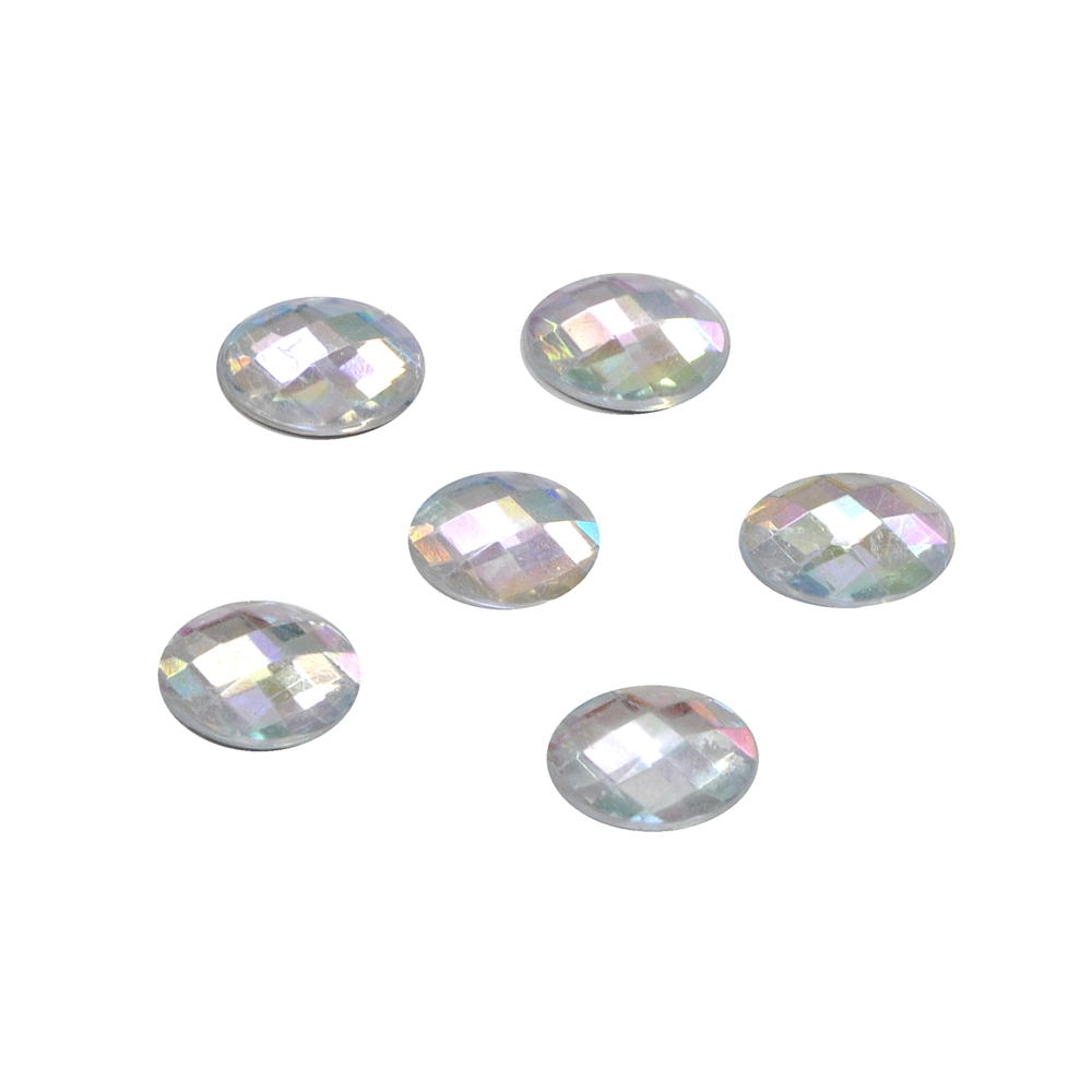 Стразы Д на клей, овал 10*14мм бел.хамелеон 38АВ, 1тыс.шт. Стразы на клей