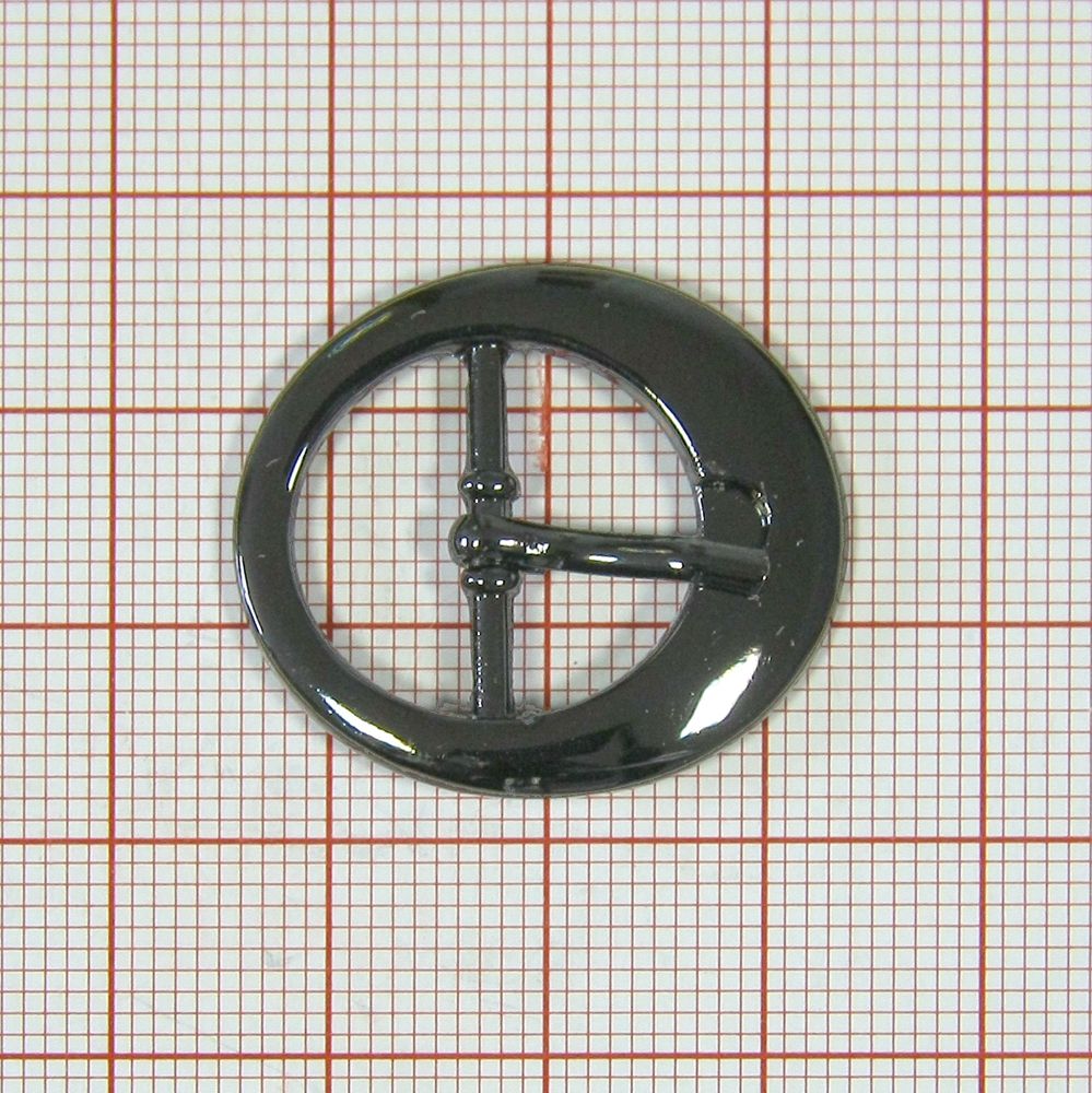 Пряжка метал 0045 овал 1,5см BLACK NIKEL . Пряжка