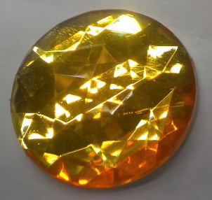 Стразы Д на клей, круг 30мм желтый R12 , 1тыс.шт. Стразы стекло до 1000-50 гросс