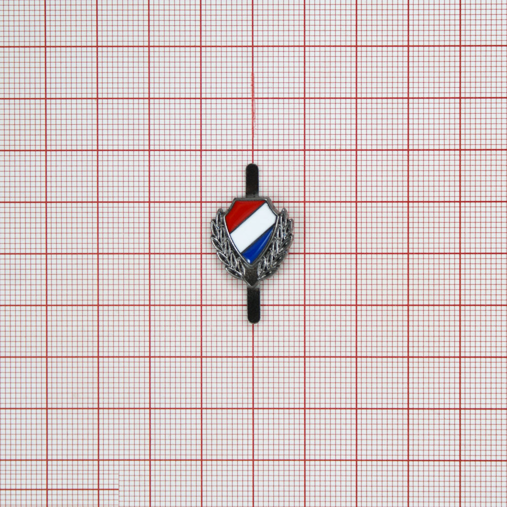 Краб металл Флаг Франции На Щите С Колосом, никель и красная, белая, синяя эмаль, шт. Крабы Металл Флаги, Гербы