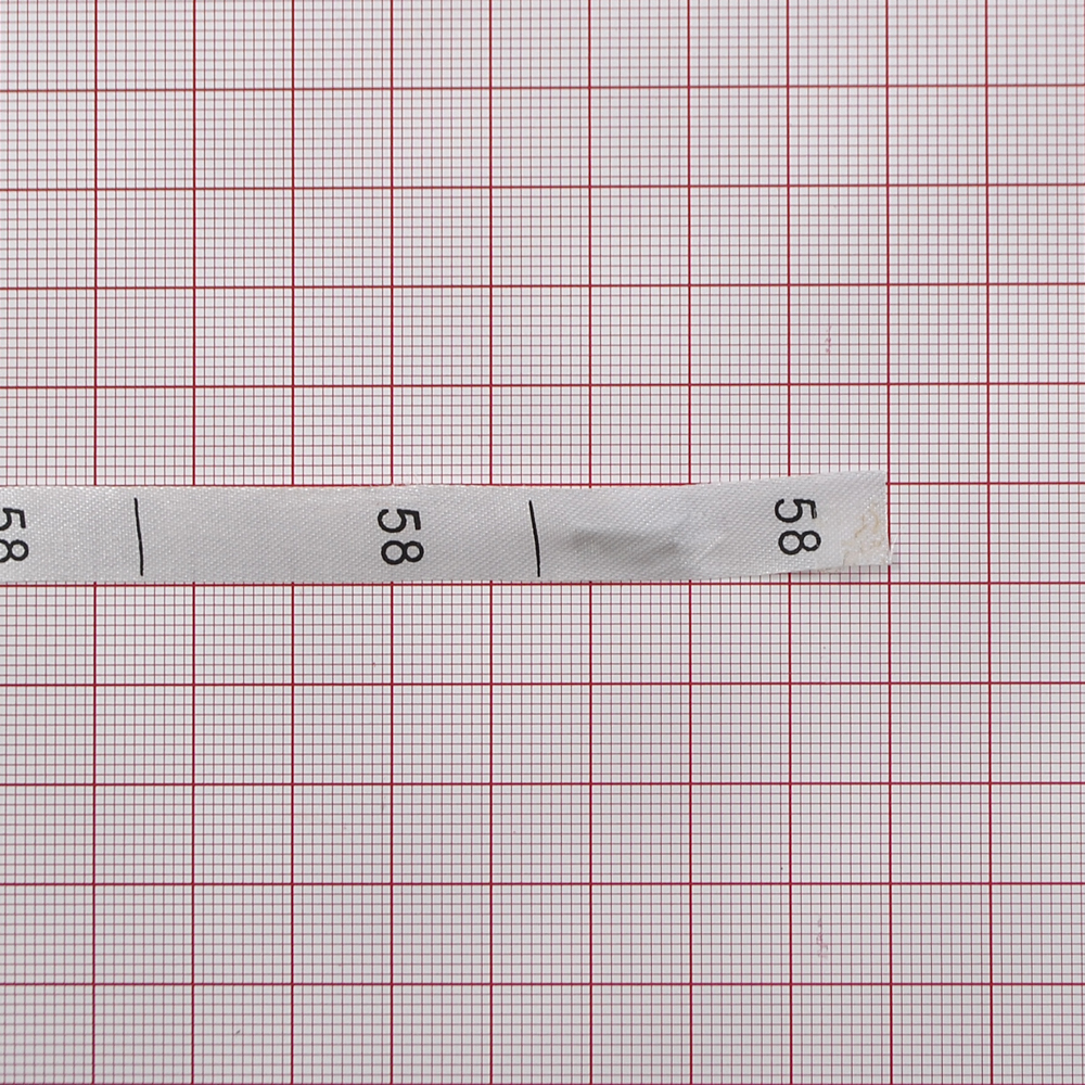 Размерник нейлон белый 58 /1250шт/, 50м. Размерник накатанный нейлон