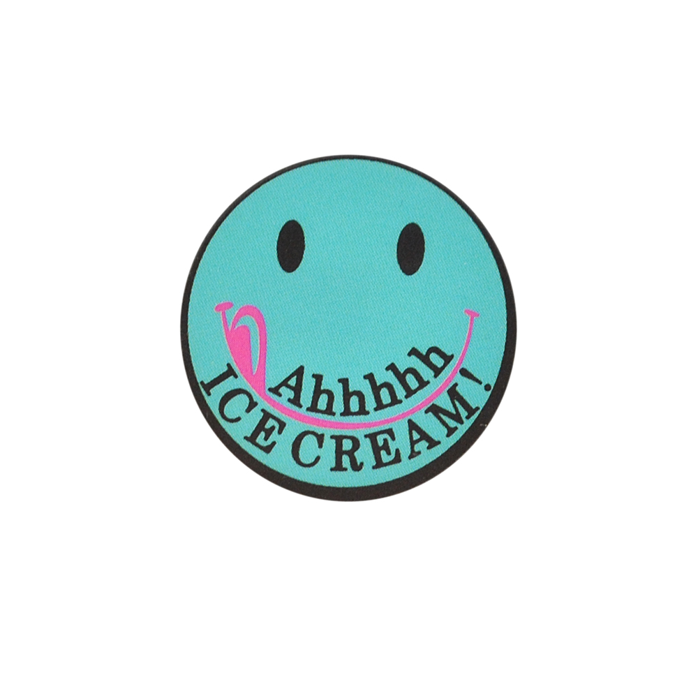Термоаппликация ICE CREAM, 3,5*3,5см, голубой, черный, розовый, шт. Термопереводки Ассорти