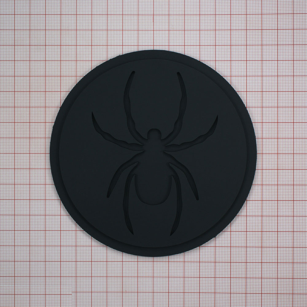 Лейба резиновая Паук 13,5см круглая черный. Лейба Резина