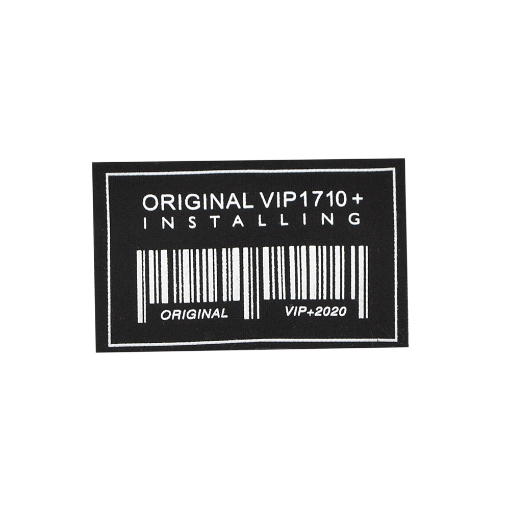 Лейба тканевая ORIGINAL VIP1710, 3.4*5.5см, черный, белый, шт. Лейба Ткань