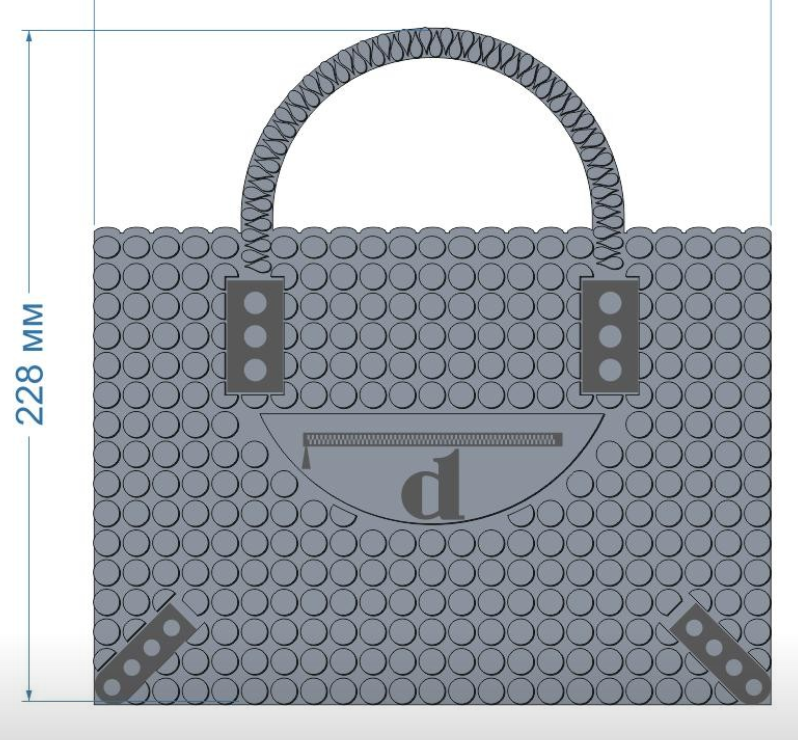 Аппликация, Сумка, 23*22,8см, лазер, плёнка 62409, 52950, шт. Термоаппликация плоттер/лазер