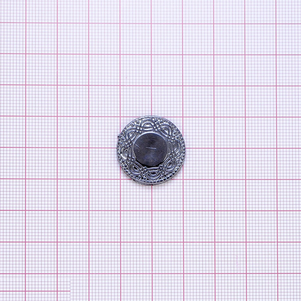 Пуговица TR №259 BN 21мм. Пуговица металлизированная