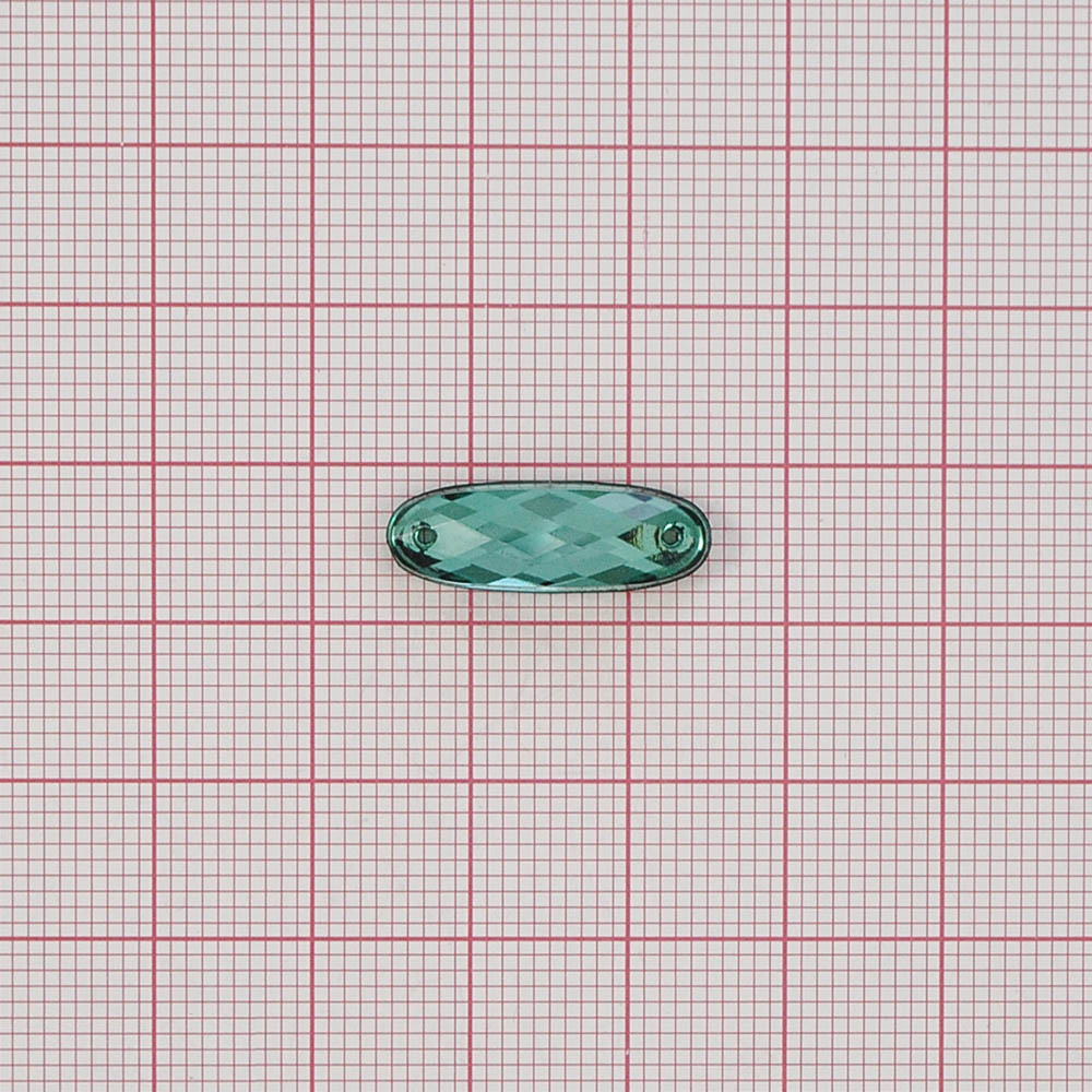 Стразы Д пришивн. овал 7*21мм зеленый 42, 1тыс.шт. Стразы пришивные