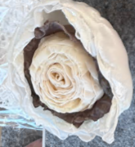 Аппликация тканевая пришивная Цветок, молочный, коричневый, шт. Аппликации Пришивные Цветы Банты