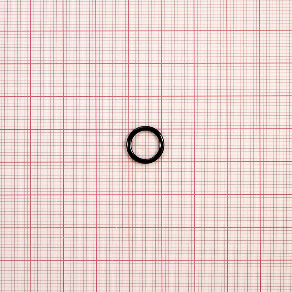 Кольцо бельевое металл А010 черное, внутр. 8мм (внутр.), 11,7мм (внешн.), 1т.шт, уп. Кольцо бельевое